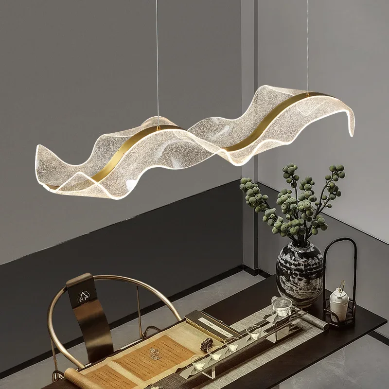 Kitchen Appliances Table - Luces colgantes LED onduladas de diseñador
