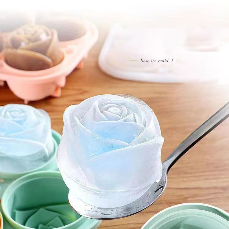 Moldes de hielo de rosas 3D, b - Kitchen Appliances Shelves reseña y precio