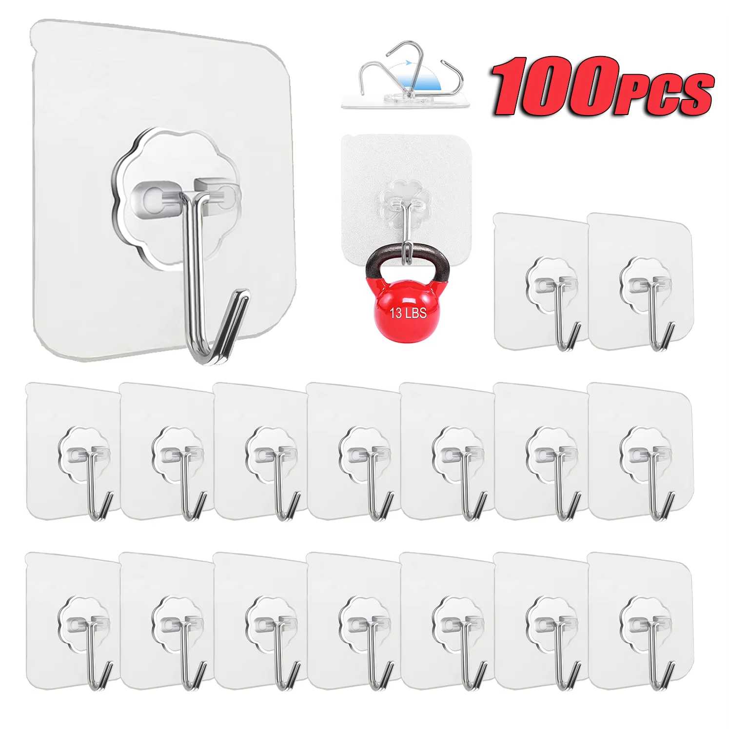 Ganchos autoadhesivos de acero - Kitchen Appliances Shelves reseña y precio