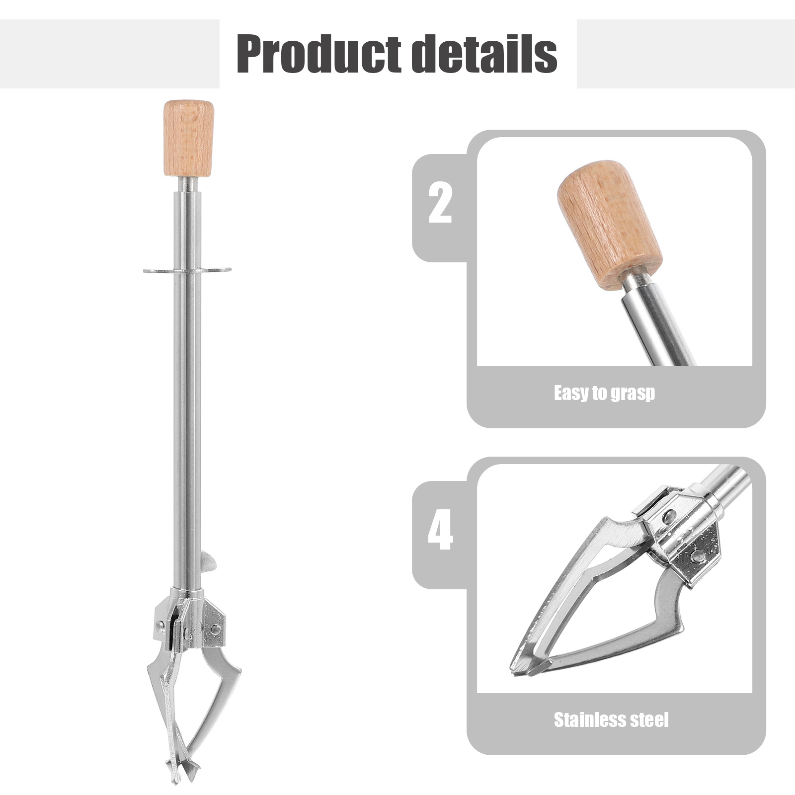 Pinza para alimentos de acero  - Kitchen Appliances Shelves reseña y precio
